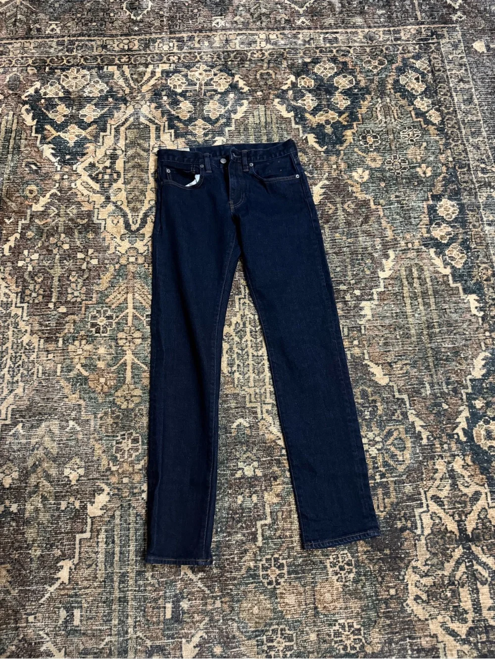 J. Crew Dark Blue Straight-Leg Men's Jeans